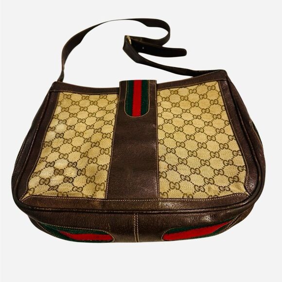 Gucci Brown and Gold Shoulder Bag - Picture 8 of 15